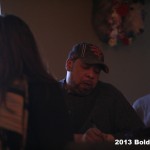 Michael Gonzales makes a few notes